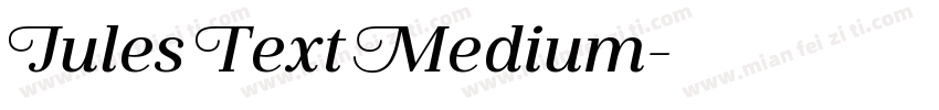 Jules Text Medium字体转换